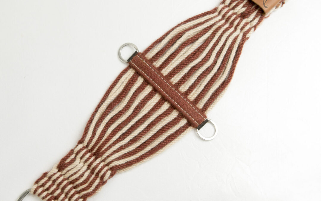Natural & Sorrel Woven Pinstripe